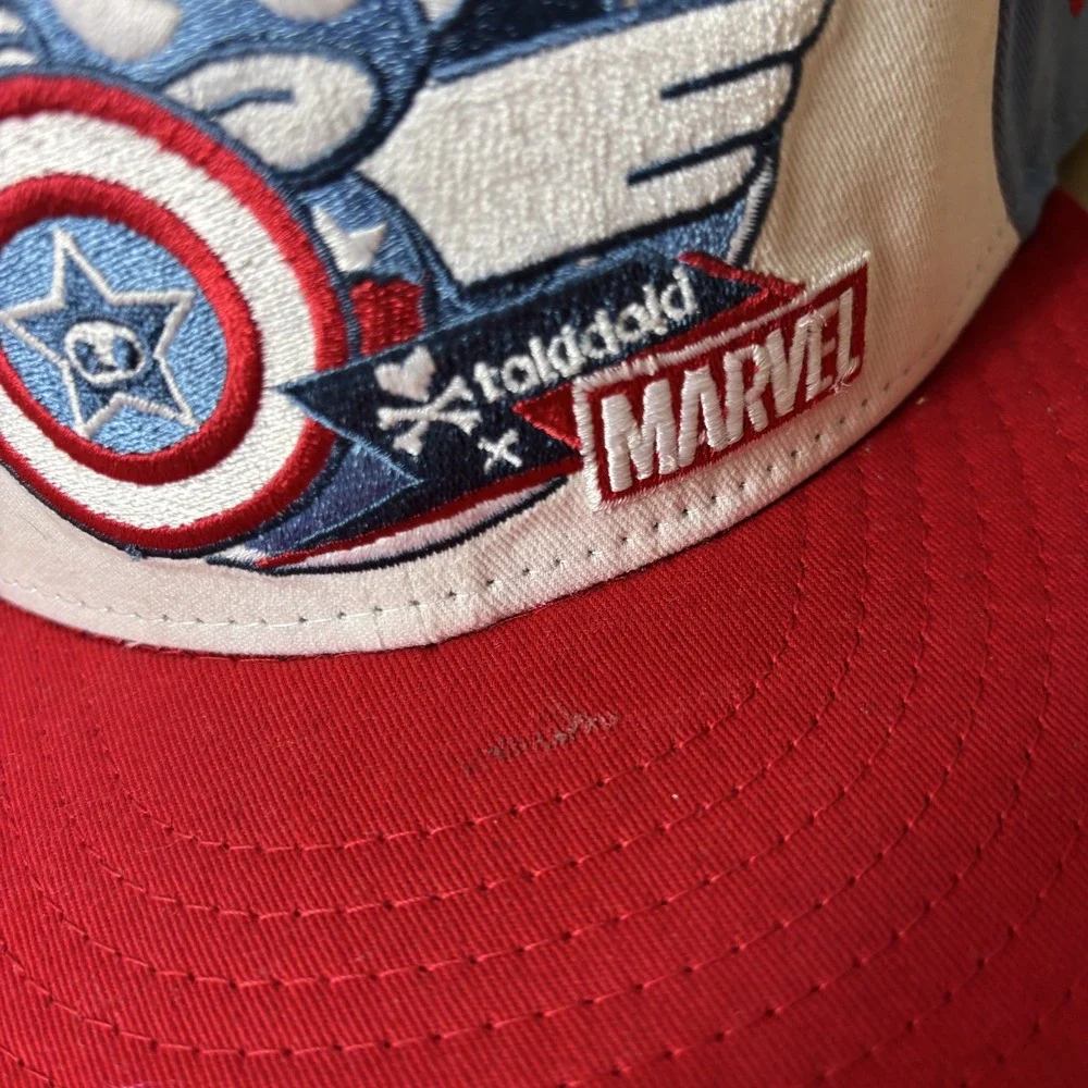Captain America Hat Cap Snap Back Tokidoki Marvel Embroidered Comic Mens